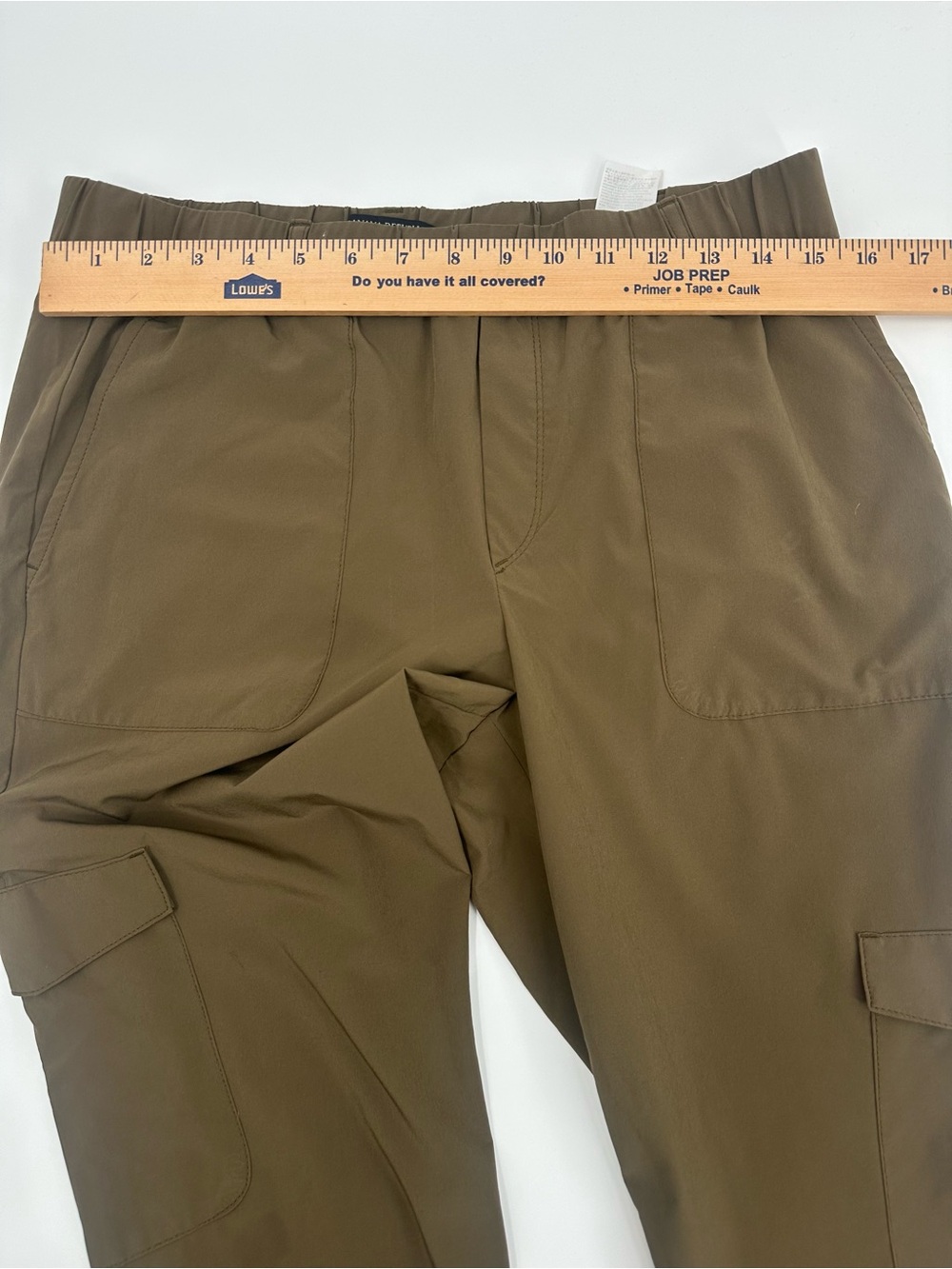 Banana Republic Women Cargo Jogger Pants M Olive Green Utility Tapered Travel - Picture 5 of 7